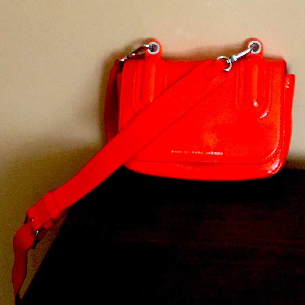 Leather orange crossbody by Marc Jacobs